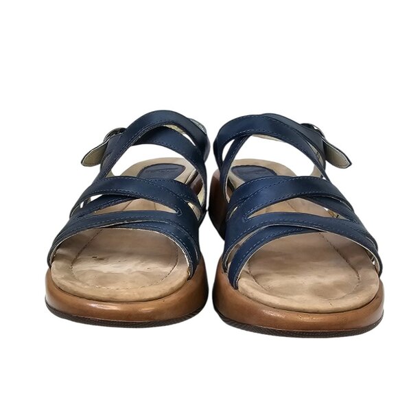 Dansko Womens Lolita Sandals, Strappy, Leather, Blue, Comfort, Size 40 / 9.5-10 - Picture 8 of 10